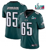Men & Women & Youth Philadelphia Eagles #65 Lane Johnson Green Super Bowl LVII Patch Vapor Untouchable Limited Stitched Jersey,baseball caps,new era cap wholesale,wholesale hats